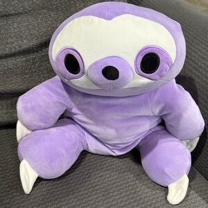 ZURU Hug-A-Lumps Sydney the Sloth Weighted Plush 3.3 Lbs Purple HTF